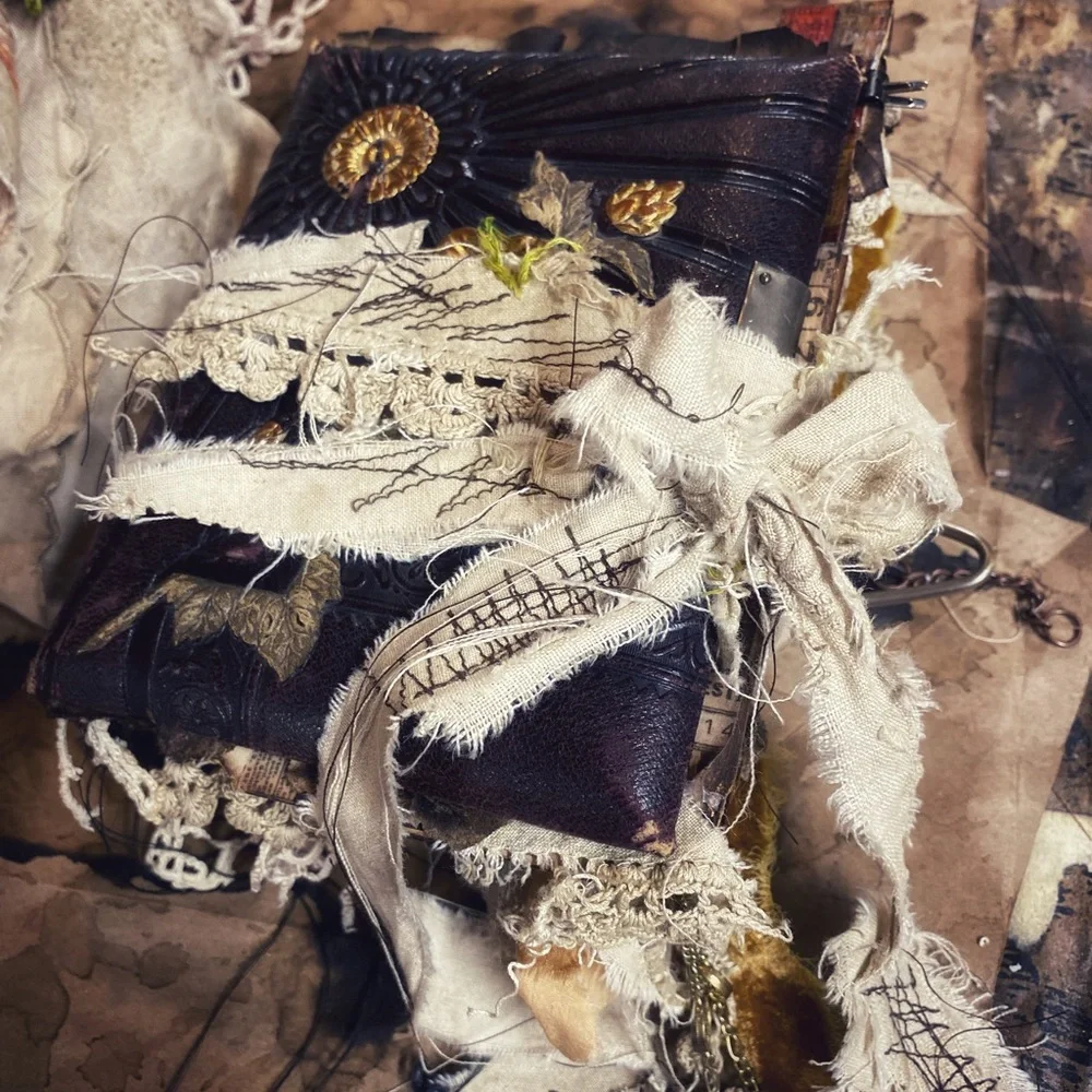 Antique Gothic Grunge junk journal - Picture 2 of 13